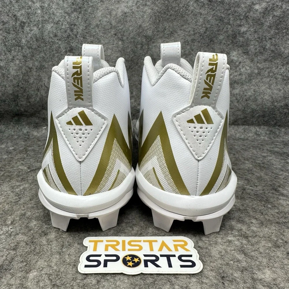 Adidas Freak Spark Mid Football Cleats Mens Size 11.5 White Gold HP7711